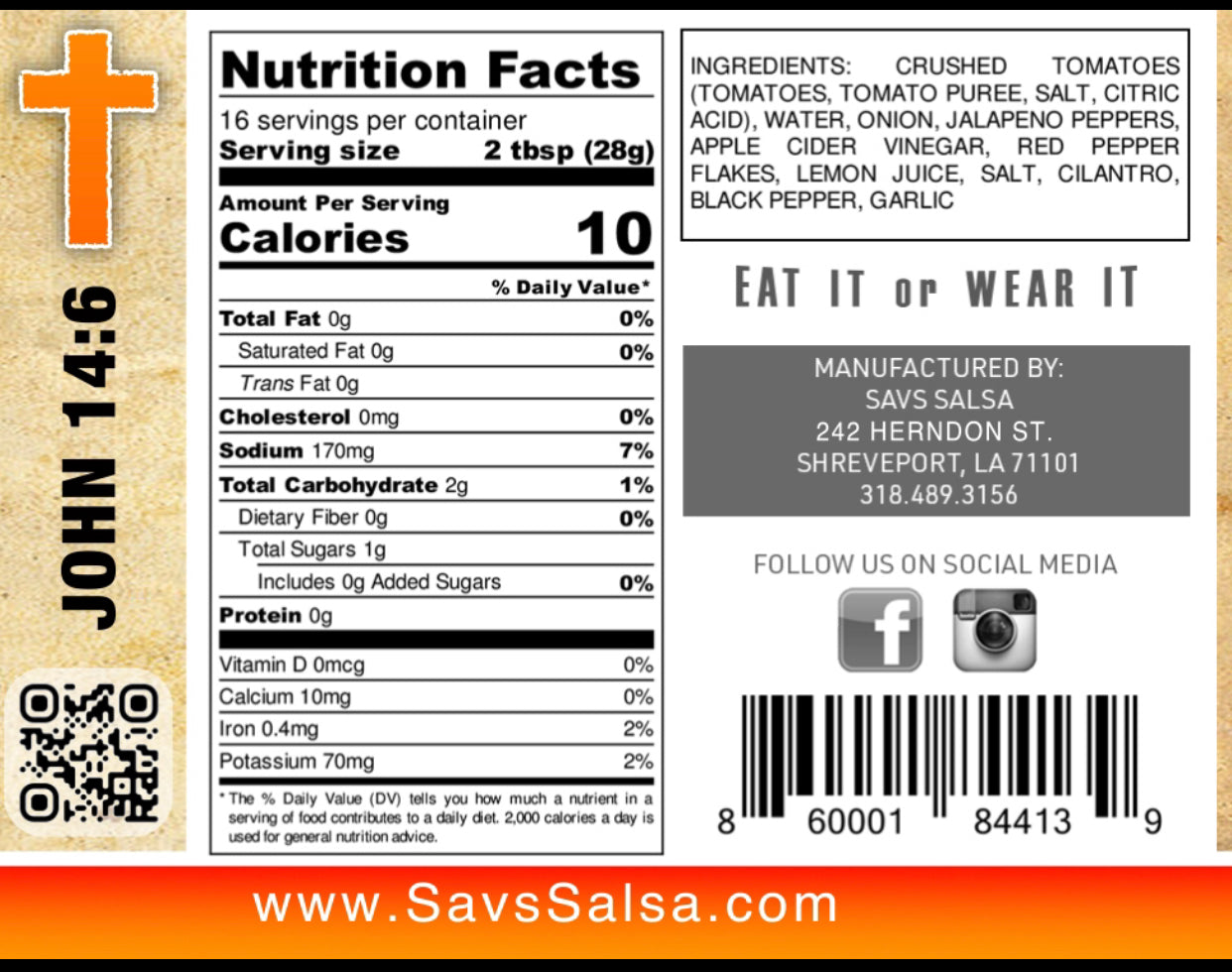Sav's Original Salsa - Case of 4 - (Shipping only selection)