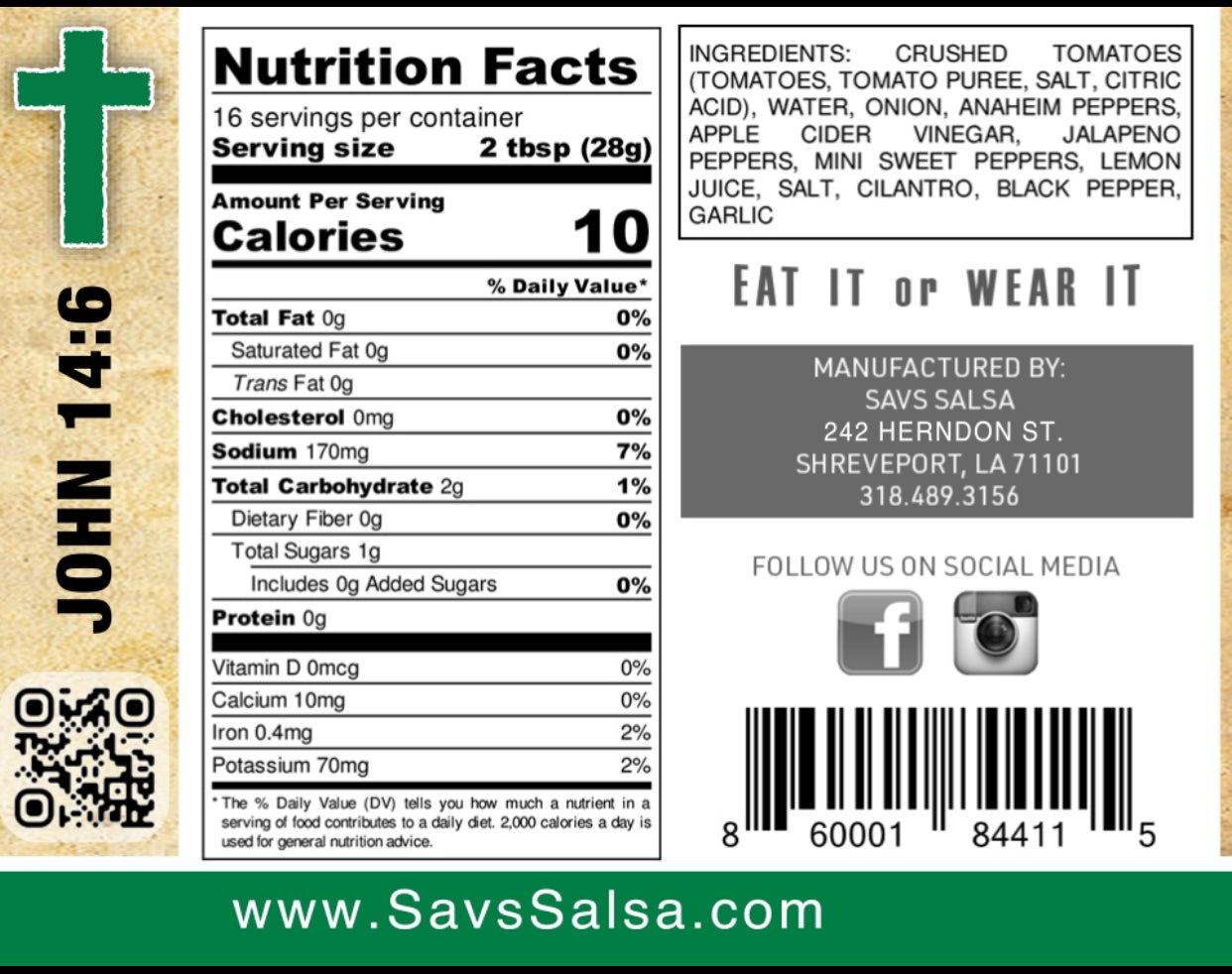 Sav's Mild Salsa - Case of 4 - (Shipping only selection)