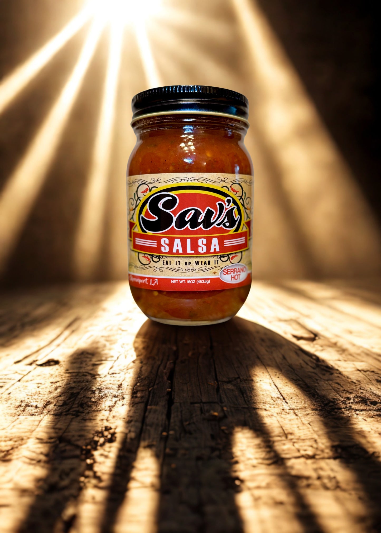 Sav's Serrano Hot Salsa - Case of 4- (Shipping only selection)