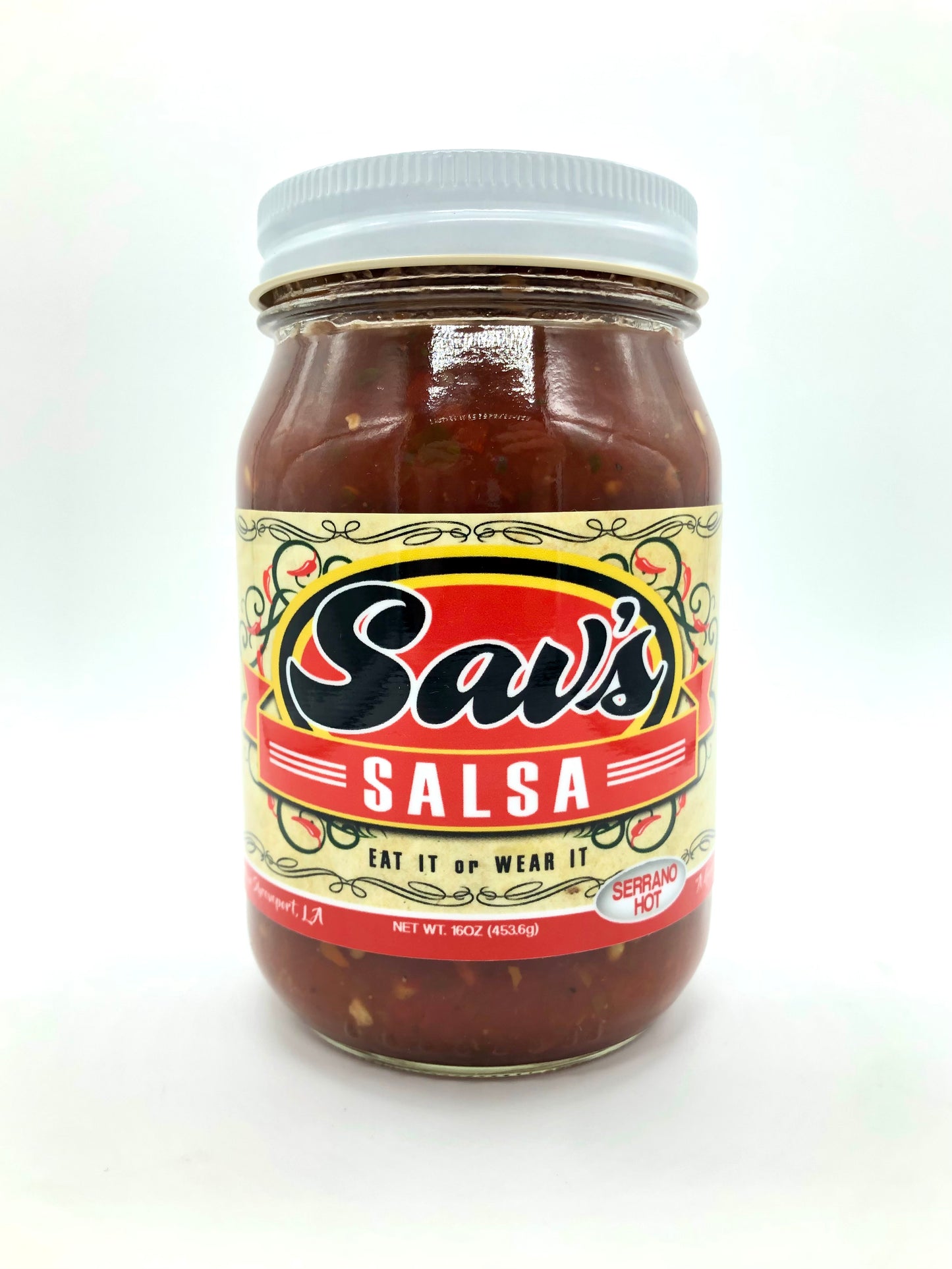 Sav's Serrano Hot Salsa - Case of 6 - (Shipping only selection)