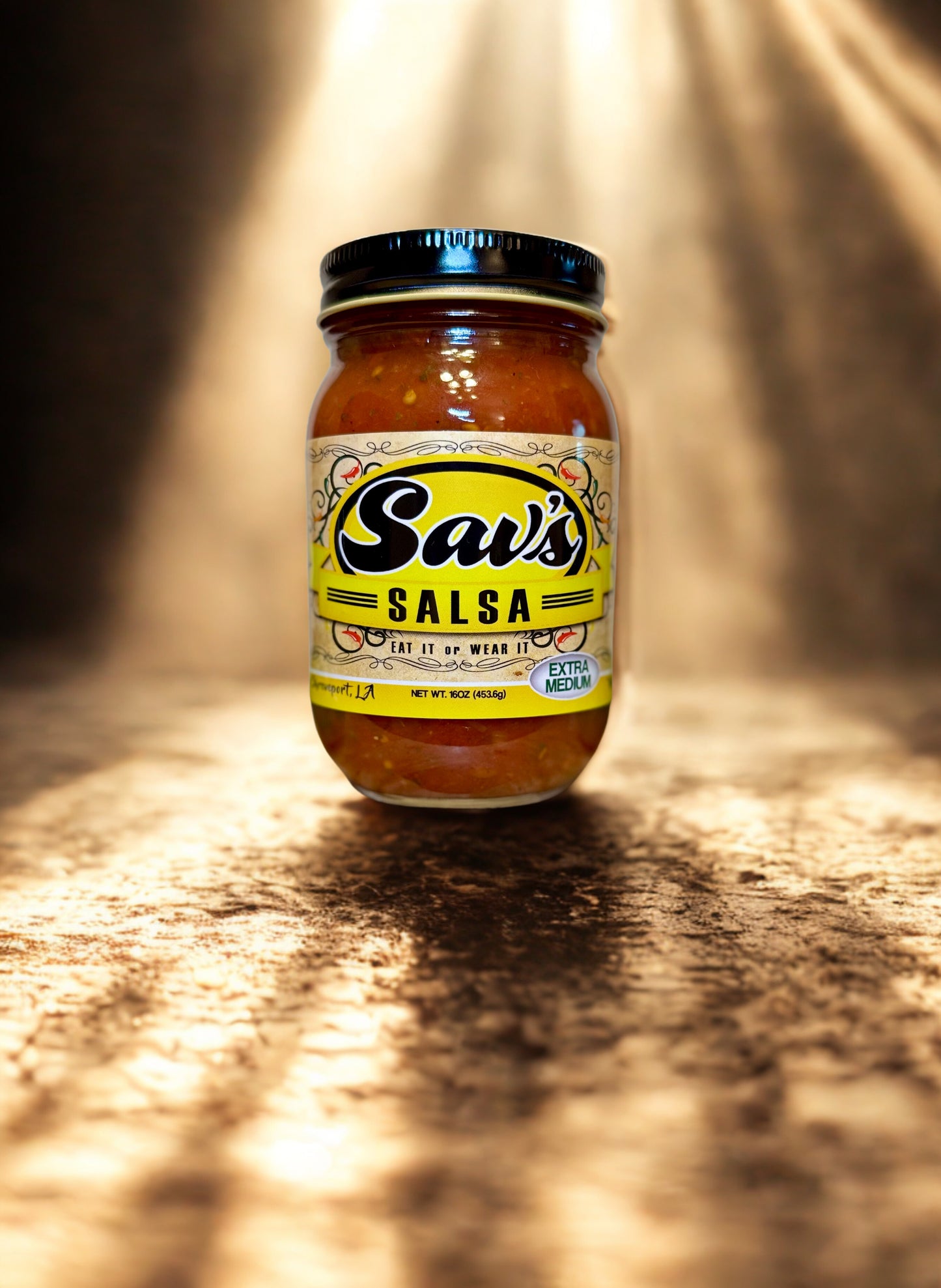 Sav's Extra Medium Salsa - Case of 4 - (Shipping only selection)