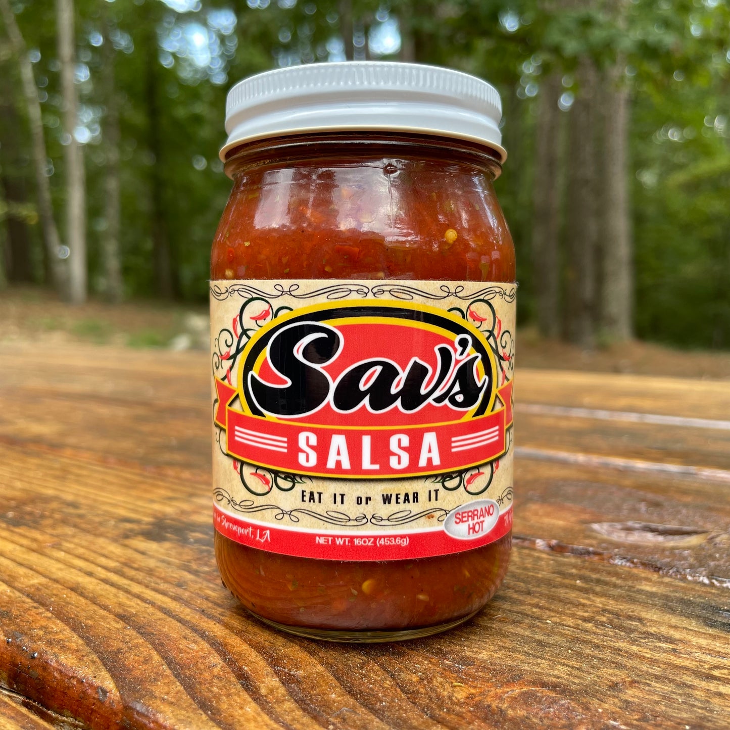 Sav's Serrano Hot Salsa - Case of 6 - (Shipping only selection)